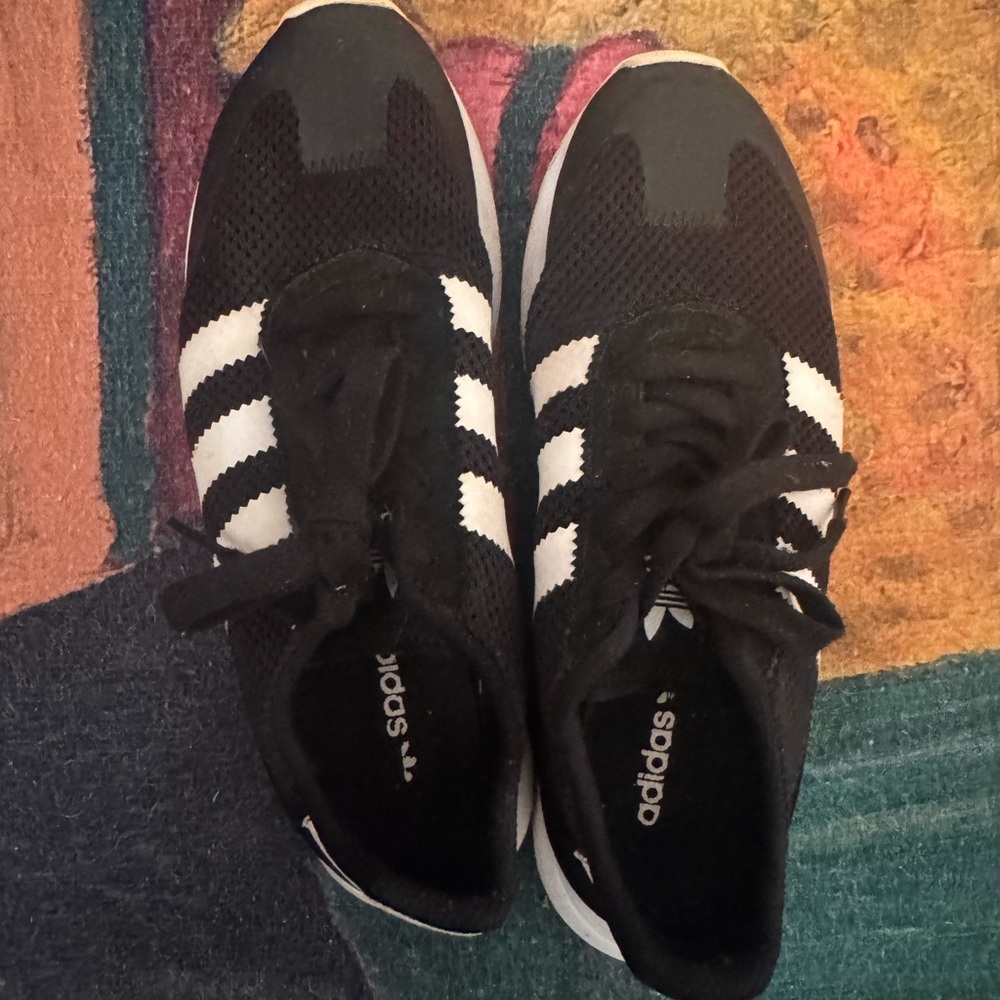 Adidas Classic Black and White Trainers